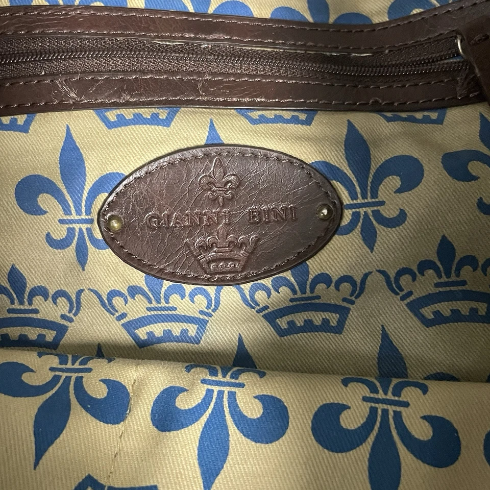 Bolso Mensajero Gianni Bini Western Hebilla Sillín Bandolera Cuero Negro Y2K Foto 3 de 4