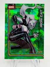 2026 Topps Chrome Marvel Sapphire IRON CAT Green Refractor /99 #127