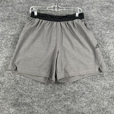 Adidas Shorts Mens Size Medium Black Gray Workout Active Gym Run Lift