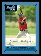 2006 Bowman #B22 Rafael Rodriguez 1st Prospect Blue #d /500! ANGELS