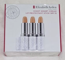 Elizabeth Arden Eight Hour Cream Lip Protectant Stick SPF 15- SET OF 3