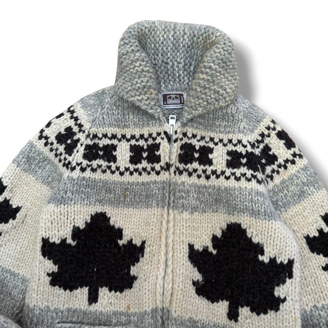 LONGHOUSE 80s 90s Canadian Cowichan Wool Maple Leaf F… - Gem