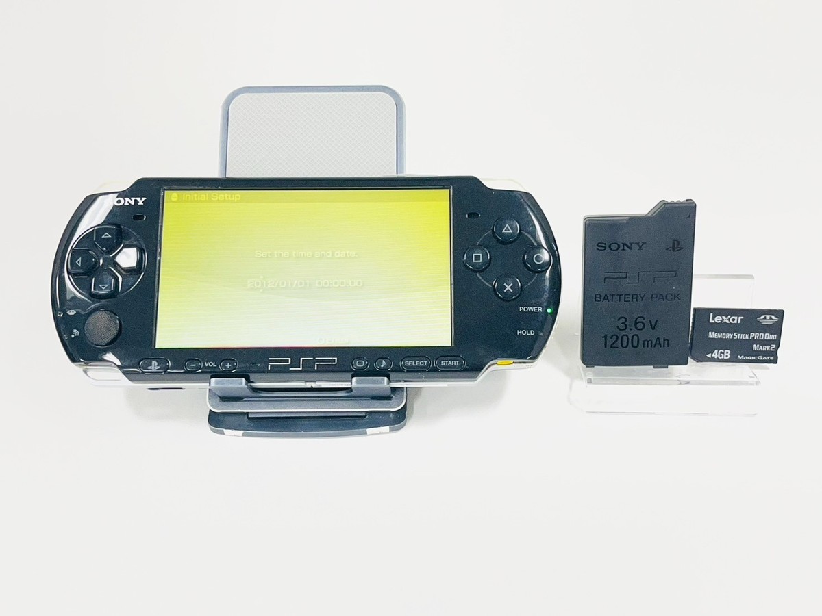 ＳＯＮＹ　ＰＳＰ 黒　ＰＳＰ－３０００　おまけ付き SONY PSP Playstation Portable Console JAPAN Model PSP-3000 Piano