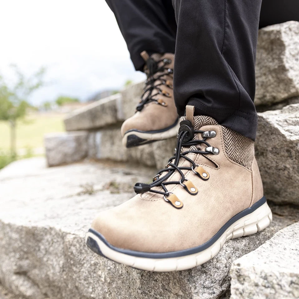 Cordones de bloqueo premium resistentes elásticos sin ataduras (2 pares) para botas y zapatos Foto 4 de 4