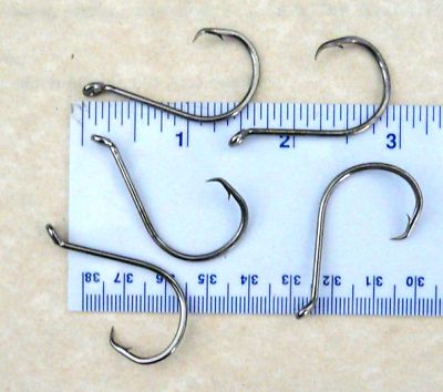 100 Gt 2X Offset Kreis Fisch Angelhaken Größe 5/0 - 100 Haken 7384