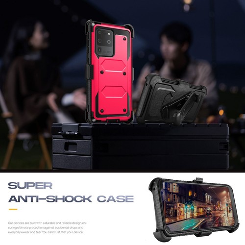 For Samsung Galaxy S20+ S20 Ultra S20 FE Phone Case Shockproof Cover W Belt Clip - Picture 52 of 96