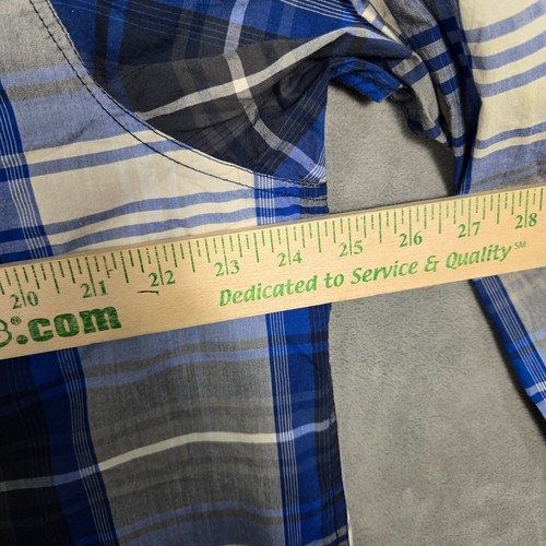 The North Face Shirt Mens XL Blue Plaid Button Up Long Sleeve Outdoor - Picture 7 of 12