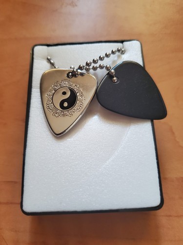 Seven Kings Gitarren-Plektrum-Halskette neu Yin Yang Grover Allman - Bild 2 von 4