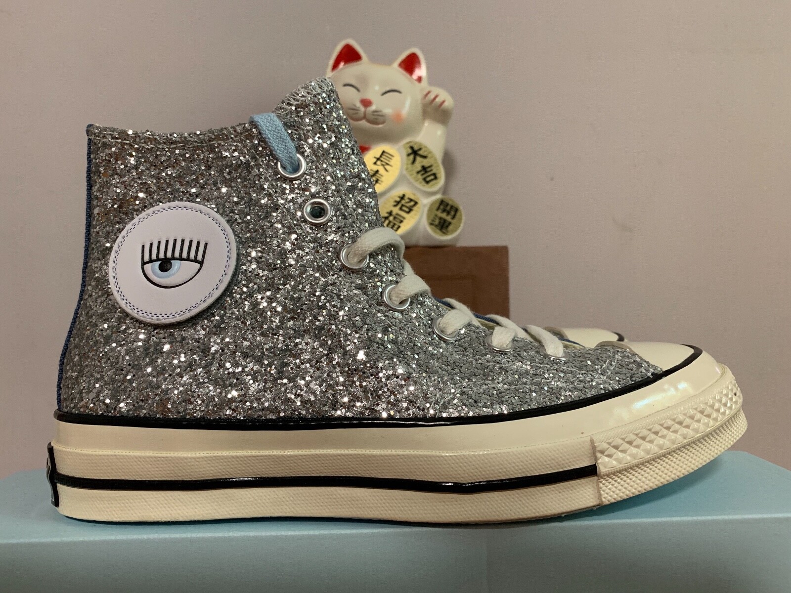 Aplicado Montón de Enfatizar Converse x Chiara Ferragni Blue Coast Glitter Chuck 70 New Women&#039;s 9  563829C | eBay