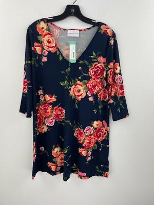 French Grey Small Biona Brushed Knit Dress Navy Jersey Stitch Fix NWT B34-03