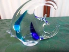 Beautiful Rubelli V.A. Murano Italian Made Art Glass Angel Fish Figurine