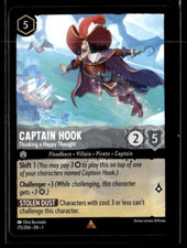 Disney Lorcana The First Chapter Captain Hook Thinking a Happy Thought Non Foil