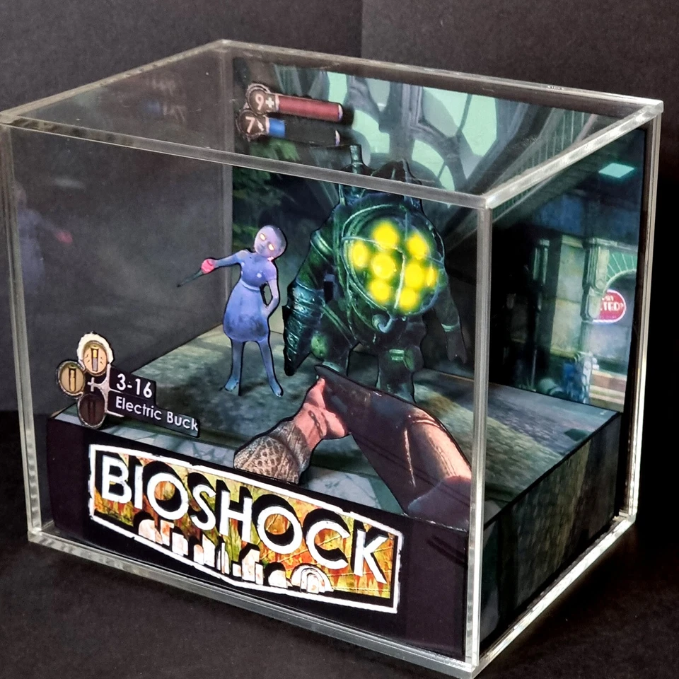 Bioshock - 3D Cube Handmade Diorama - Video Games - Shadowbox - Image 4 of 4
