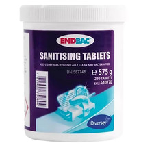 Diversey Endbac Sanitising Tablets Utensil Surface Tested BS EN1276 Pack of 230