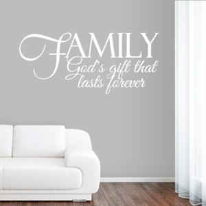 Family God S Gift Wall Decal Family Love Wall Art Decor Living Room Entry Ebay
