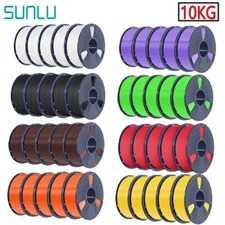 10KG SUNLU PETG/PLA/PLA+2.0/PLA+/SILK/ABS/Meta/ASA 3D Printer Filament 1.75MM