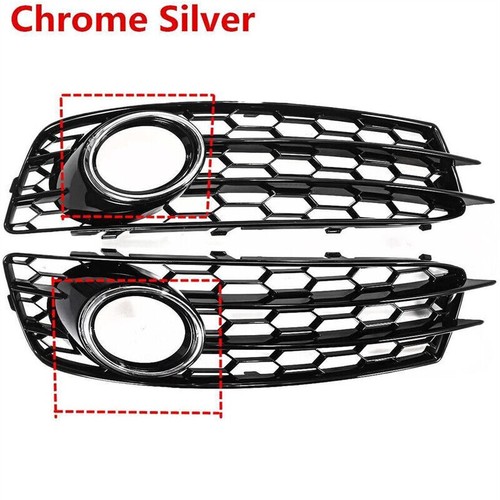 AJ HONEYCOMB FOG LIGHT GRILLE GRILL COVER MESH FOR AUDI A3 8P S LINE 2009-2012 - Foto 4 di 7