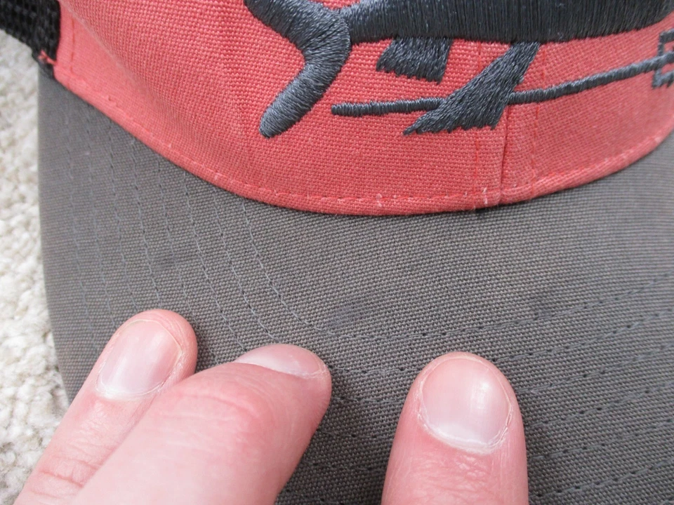 Gorra Patagonia Gorra Snap Back Roja Gris Pesca Camionero Aire Libre Béisbol Para Hombres Foto 4 de 4