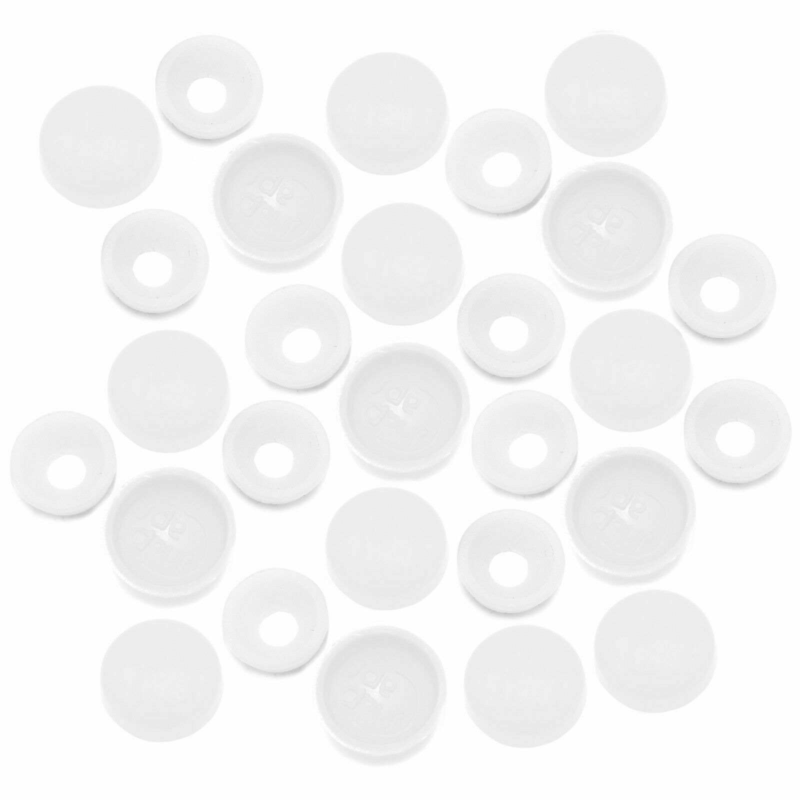 2 PIECE PLASTIC DOME SCREW COVER CAP CHROME WHITE PLASTIDOME CAPS eBay