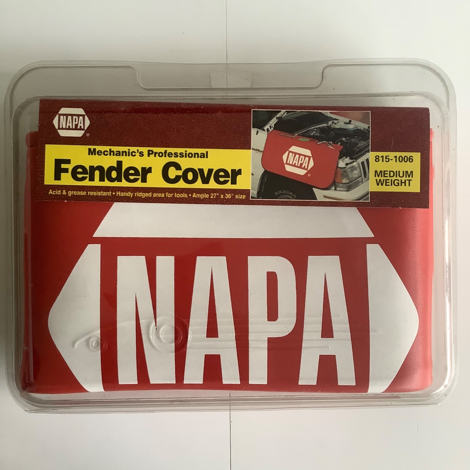 Original NOS NAPA Fender Cover 27" x 36" Advertising USA New in Plastic