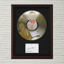 Eric Clapton - Wonderful Tonight LP Record Framed Signature Card Display