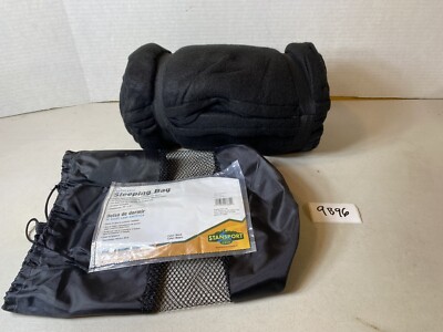 Stansport Sof-Fleece Sleeping Bag black item# 510-20 75 x32  9B96