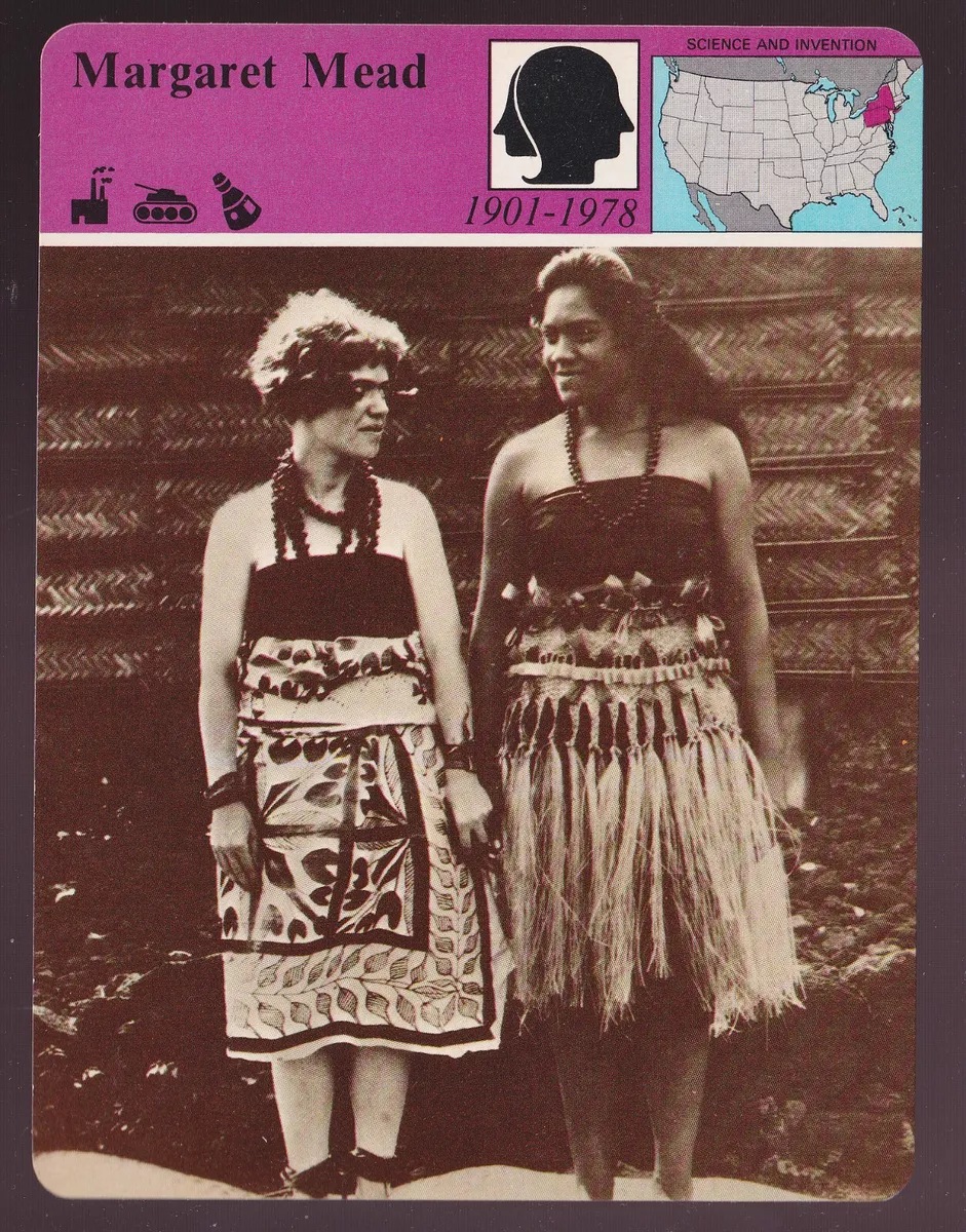 MARGARET MEAD Anthropology Doctor Samoan Woman Photo 1979 STORY OF AMERICA CARD | eBay