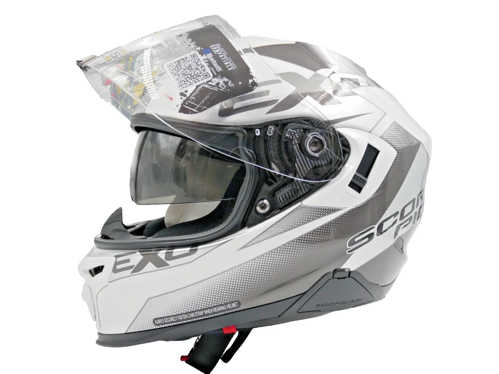 SCORPION EXO-T520 HELMET FACTOR WHITE SIZE XXL - T52-1023