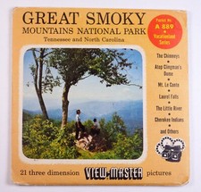 View-Master Great Smoky Mountains Natl Park 3 reel packet A889