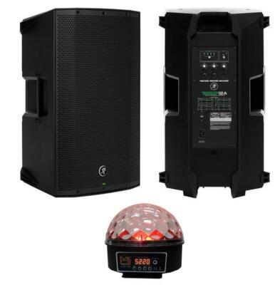 Mackie Thump212 1300W 12 inch Powered Speaker + MR DJ LED Crystal Magic Ball