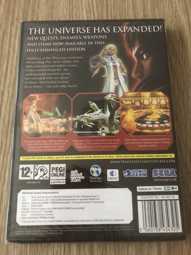 JEU PHANTASY STAR UNIVERSE AMBITION OF THE ILLUMINUS PC DVD NEUF BLISTER RARE - Picture 2 of 2