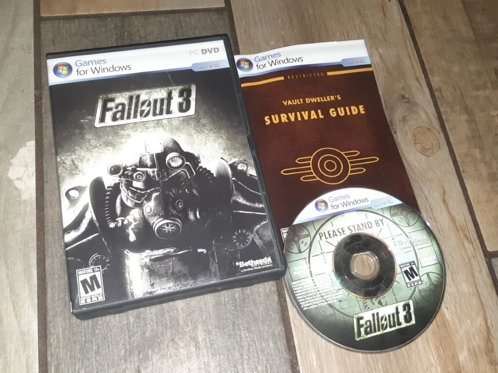 Fallout 3 PC Video Game PC DVD Games For Windows Excellent Disc