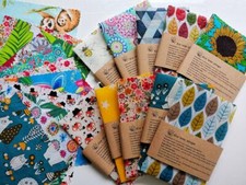 Reusable Beeswax Food Wrap/Sandwich wrap- Size 35cm x 25cm (Choose your fabric) 