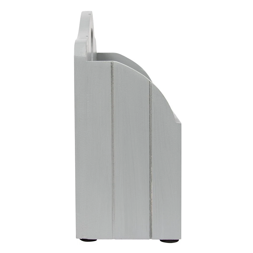 Chic Grey Letter Rack, Heart Detail Stylish Home Decor Mail Letters Organiser - Image 4 of 4