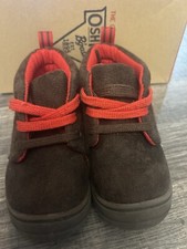 Oshkosh B Gosh Toddler Brown/Red Boots size 9 Months NWT