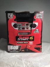 Super Start Power Pack 12V Portable Power 55001 600 Amp Peak- NIB