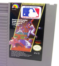 Major League Baseball CLEANED & TESTED AUTHENTIC NES Nintendo Game Cart LOT A