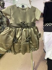 Childs Dress. Vintage Champagne Color.