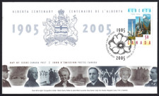 🍁Canada    #2116     ALBERTA CENTENNIAL     Brand New  2005 First Day Cover