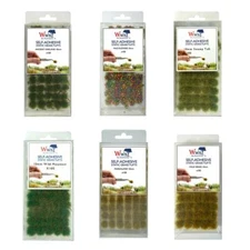 WWS 10mm Static Grass Tufts x 100 – Model Railway Scenery Miniature Hobby