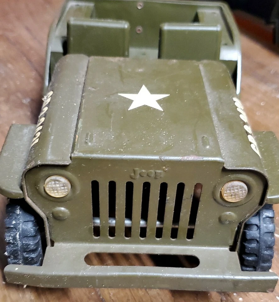 Camión Jeep modelo GR2-2431 vintage años 60 Tonka Toys acero prensado militar ejército Foto 4 de 4