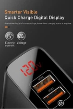 Baseus BS-U912 Quick Charge 3.0 18W QC3.0 QC Fast Charger USB Charger Black