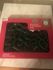 Winter wonder Lane Battery operated 4 LED Hanging Trees - NEW - FREE SHIPPING