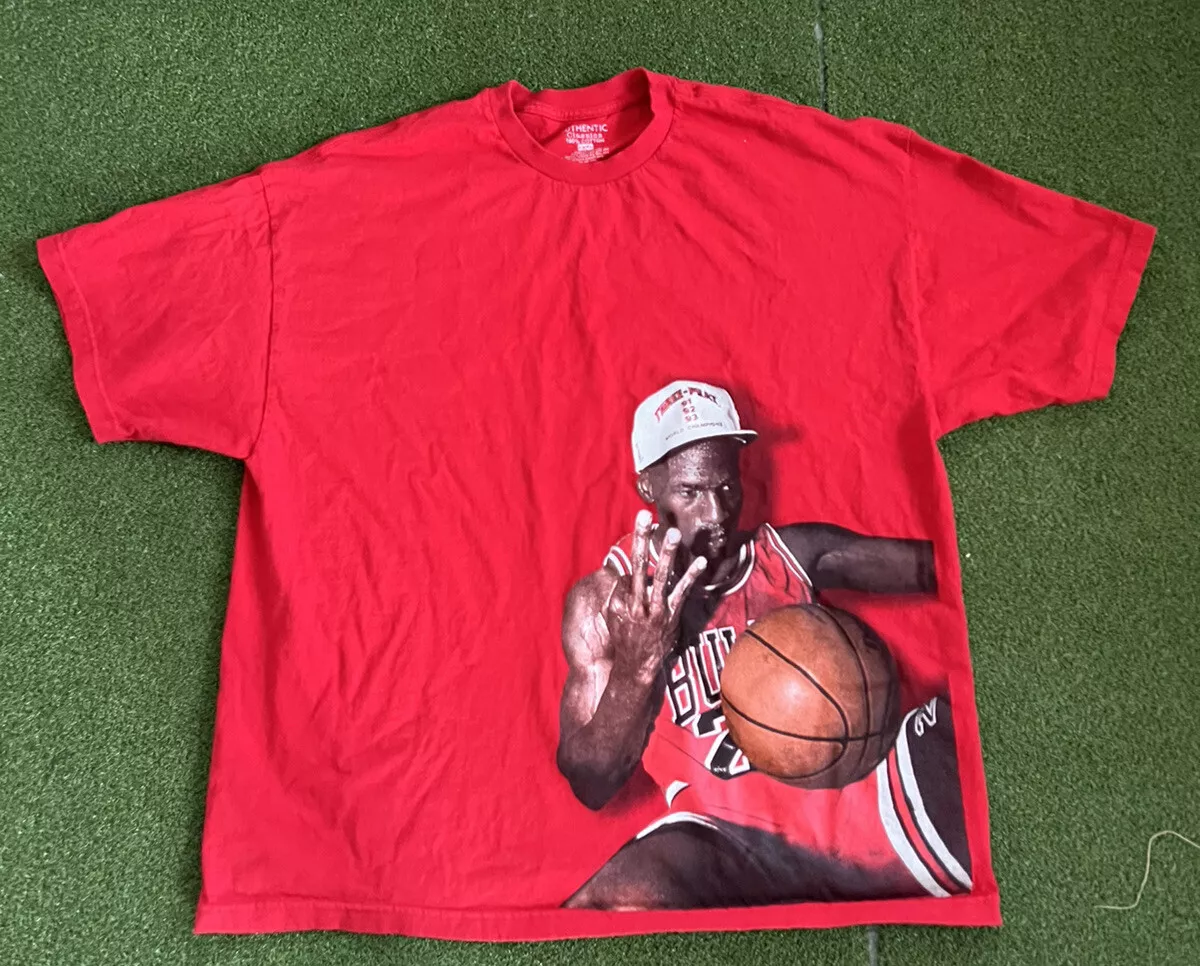 Vintage Michael Jordan Three Peat T-Shirt For Men's And Women's