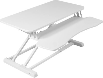 Height Adjustable Standing Desk Monitor Riser Tabletop Sit to Stand Workstation