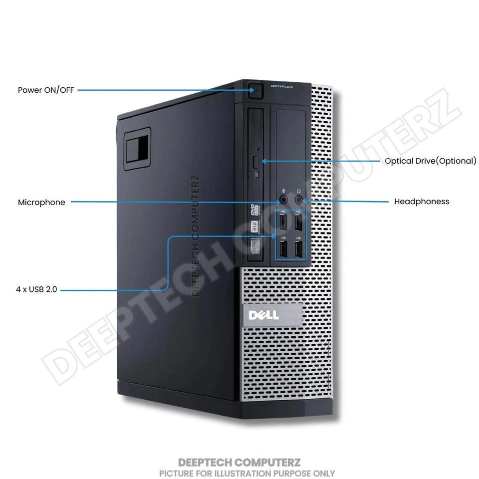 Dell OptiPlex 7010 SFF Intel Core i7-3770 32GB RAM 2TB SSD Wi-Fi Win11 Desktop - Image 4 of 4