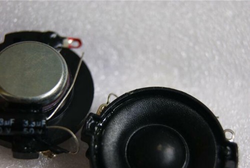 2 pièces 1,25 pouces 31 mm 8ω 10 W tweeter film soie haut-parleur avec condensateur 3,3 Uf - Photo 3/5
