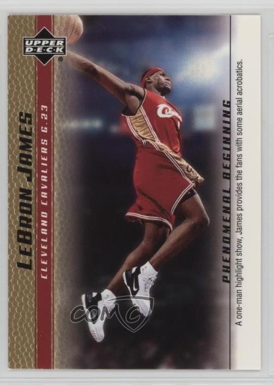 2003 Upper Deck Phenomenal Beginning Box Set Gold LeBron James #13 Rookie RC g2x