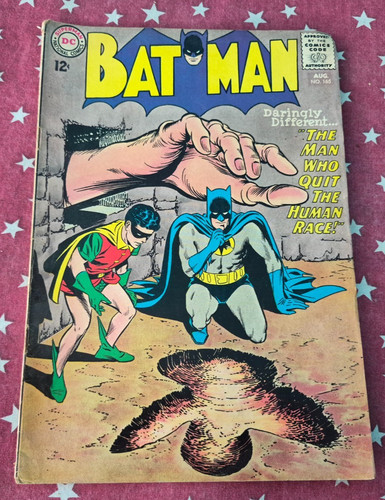 Batman #165 DC Comics Aug 1964 the Man Who Quit the Human Race Fine Condition