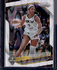 2025 Panini Prizm WNBA #92 Angel Reese White Seismic Prizms